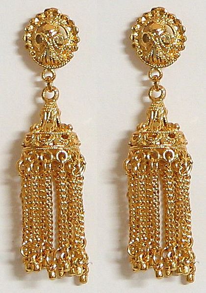 Gold Plated Chandelier Earrings