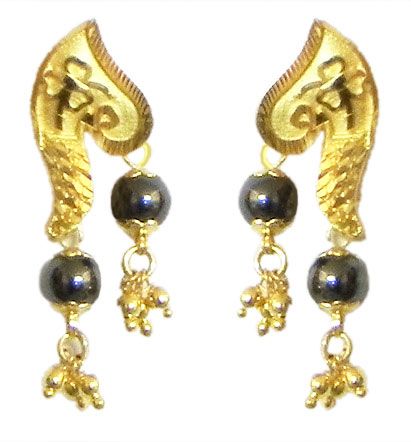 Gold Plated Dangle Earrings