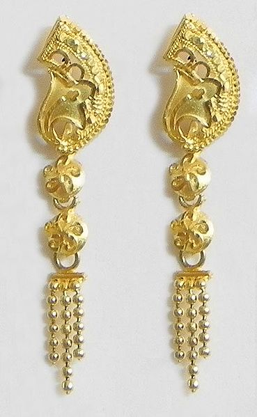 Gold Plated Jhalar Earrings