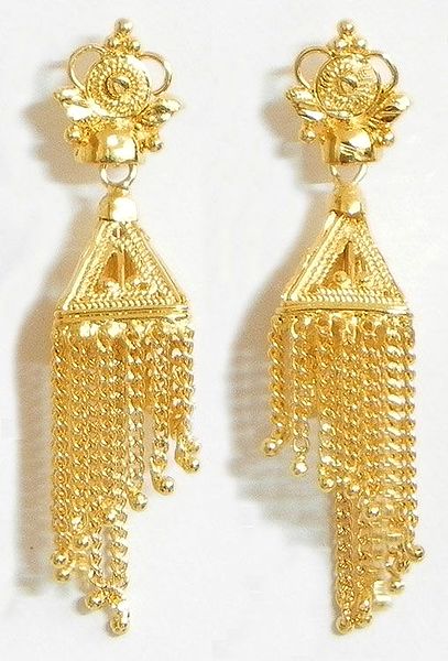 Gold Plated Chandelier Earrings