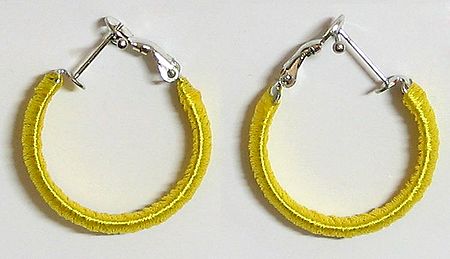 Yellow Thread Earrings