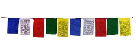 Multicolor Buddhist Prayer Flags for Car