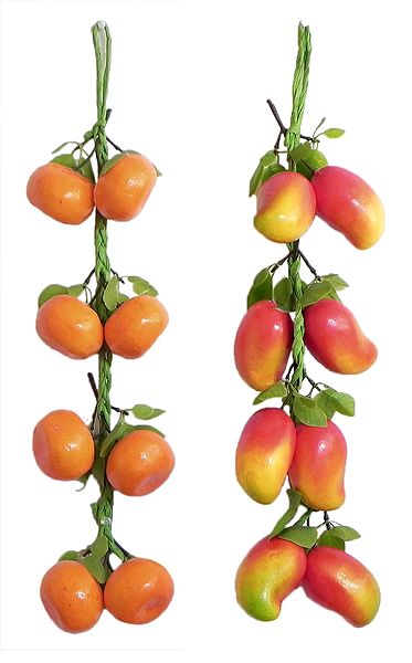 2  Bunches of Mangoes and Oranges - Wall Hanging