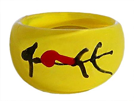 Yellow Acrylic Ring