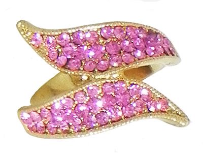 Faux Ruby Adjustable Ring