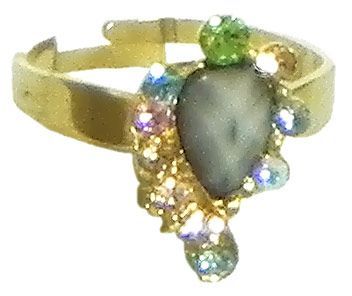 Multicolor Stone Studded Adjustable Ring