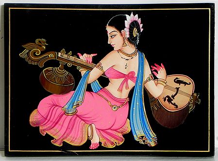 Lady Playing Veena
