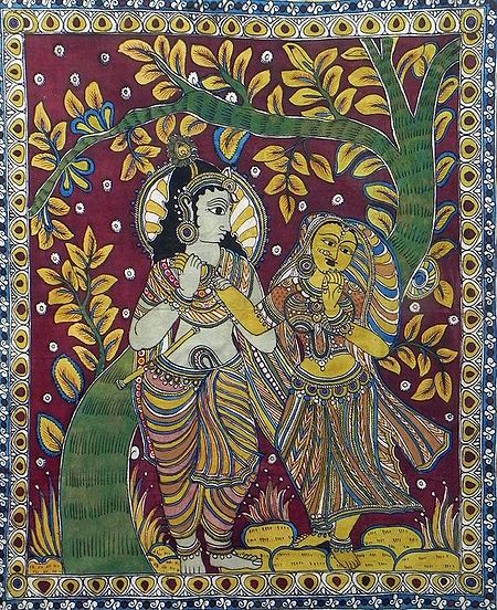 Krishna Adoring Radha