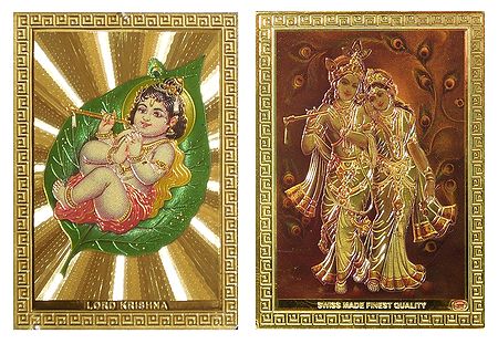 Radha Krishna and Bal Gopal - Set of 2 Magnets