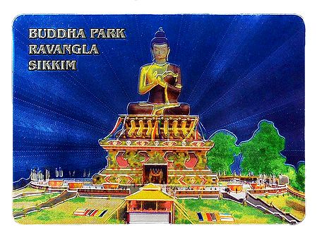 Buddha Park, Sikkim - Metal Magnet
