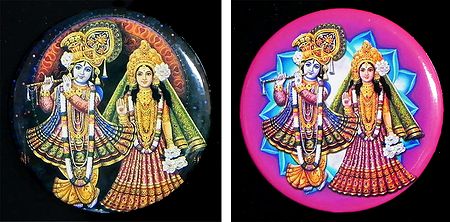 Radha Krishna - Set of Two Magnets
