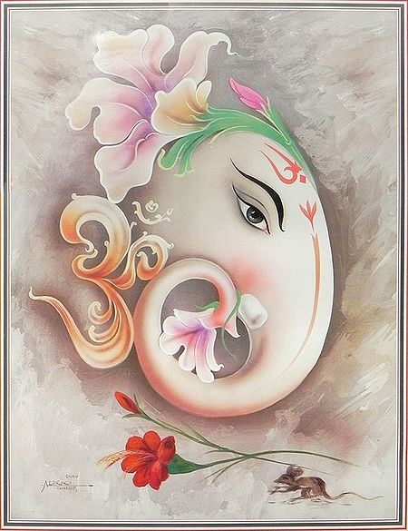 Artistic Face of Lord Ganesha
