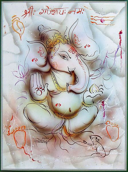 Pencil Sketch Ganesha