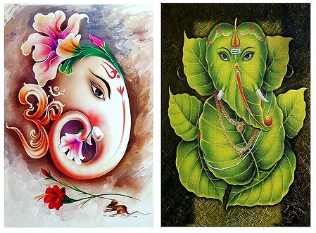 Lord Ganesha - Set of 2 Posters