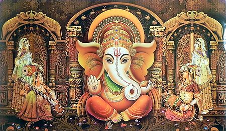 Propitiating Lord Ganesha
