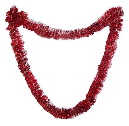 Red Foil Paper Garland