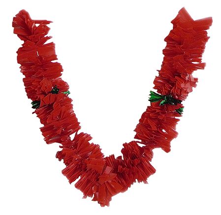 Red Synthetic Ribbon Garland
