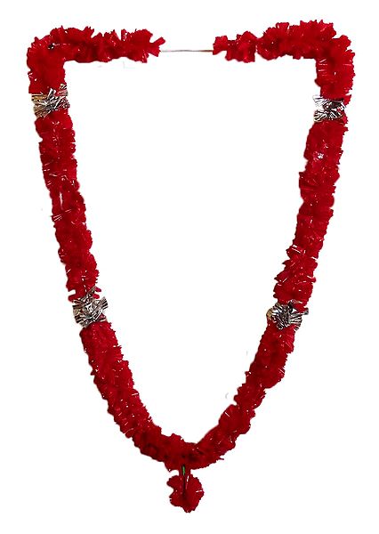 Red Synthetic Flower Garland