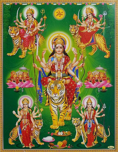 Goddess Bhagawati - Unframed Poster
