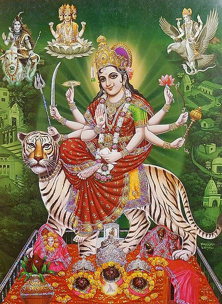 Vaishno Devi - Glitter Poster