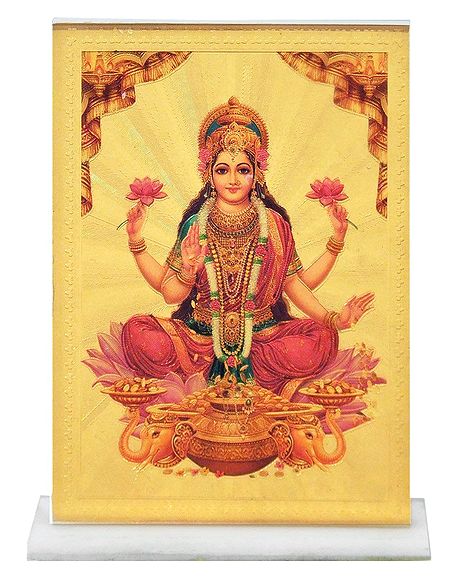 Goddess Lakshmi Framed Picture for Car Dashboard