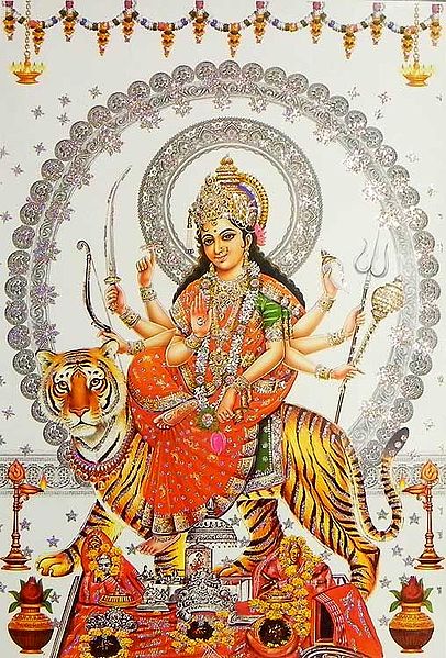 Vaishno Devi (Poster with Glitter)