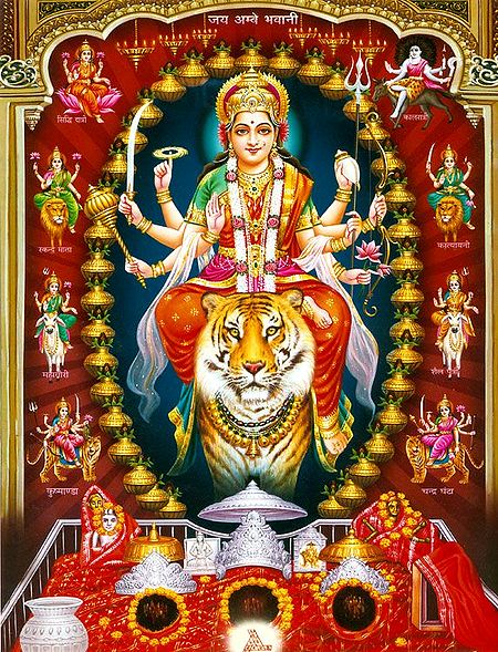 Nava Durga with Vaishno Devi