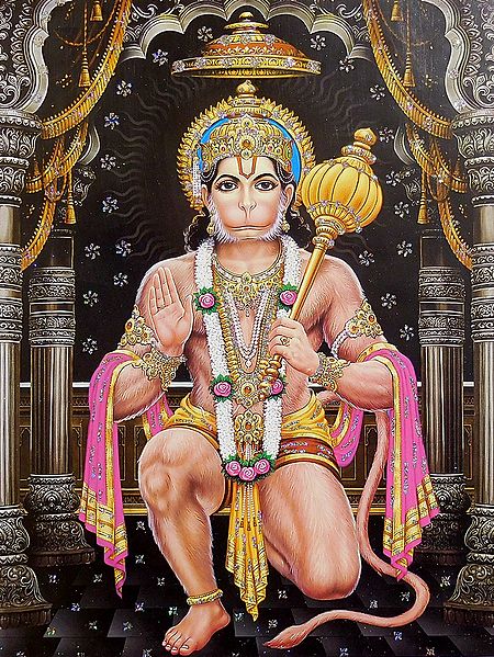 Hanuman - Glitter Poster