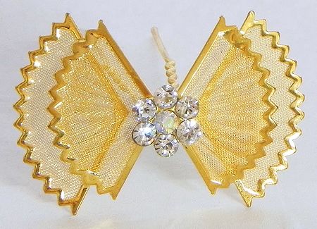 Golden Metal Butterfly Shaped Hair Pin