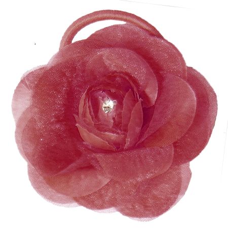 Light Red Rose Hair Band (can be used as Brooch also)