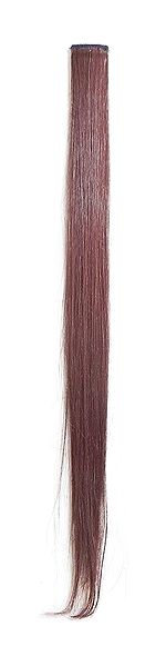 Reddish Brown Clip-On Artificial Hair Highlight Extension
