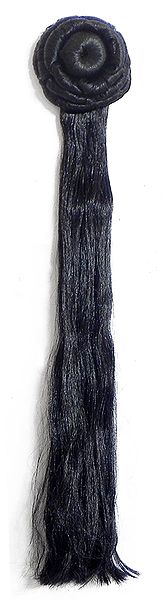 Synthetic Hair Extension with Bun