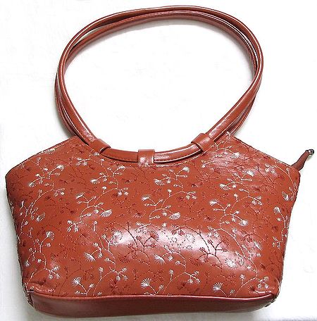 Embroidered Leather Bag