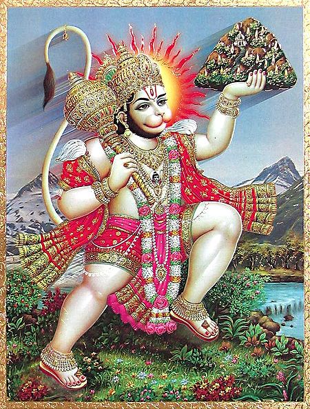 Hanuman Carrying Sanjivani