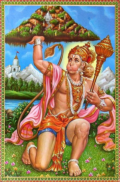 Hanuman Lifting Mountain