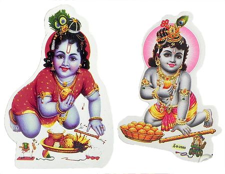 Krishna - Set of Two Stickers