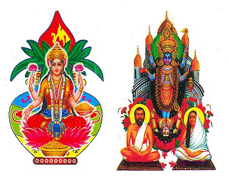 Lakshmi, Kali - Set of 2 Stickers