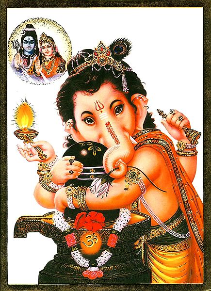 Ganesha Embrace Shiva