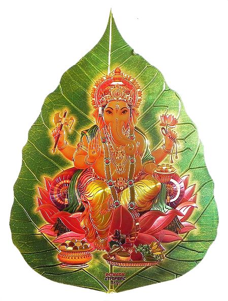 Ganesha on Pipul Leaf