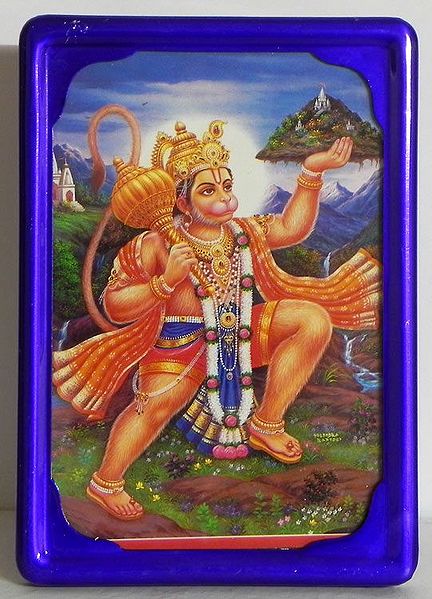Hanuman Lifting Gandhamadan Parvat in search of Sanjivani Booti