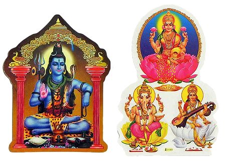 Hindu Deities - Set of 2 Stickers
