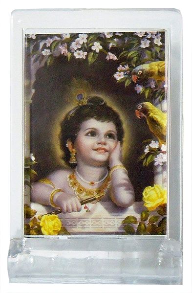 Nature Lover Krishna - Acrylic Table Stand