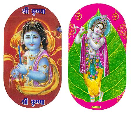 Lord Krishna - Set of 2 Stickers