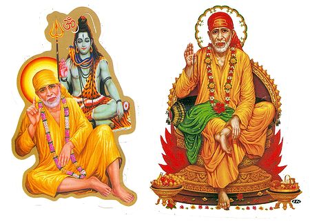 Shirdi Sai Baba - Set of 2 Stickers