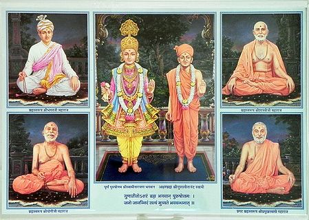Swaminarayan with His Disciples