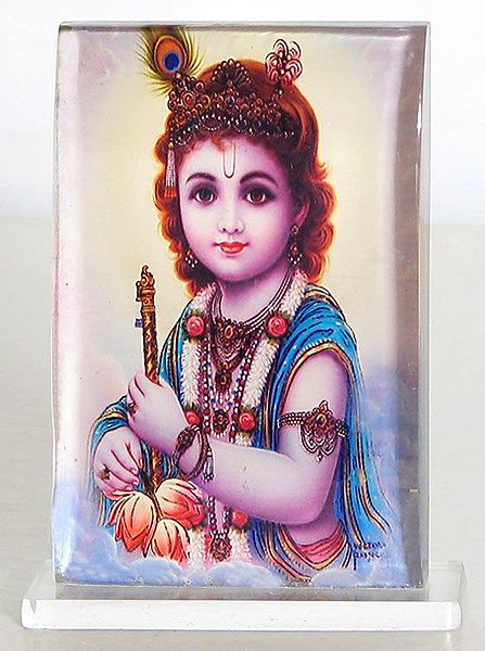 Young Krishna - Acrylic Table Stand