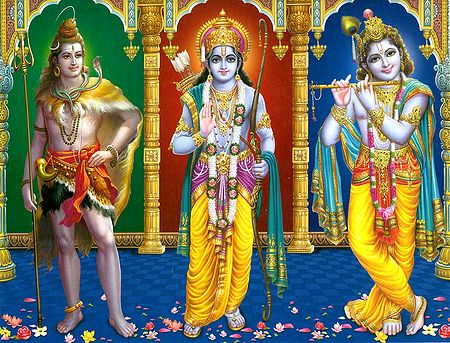 Shiva, Rama and Krishna