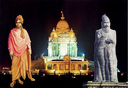 Night View of Vivekananda Rock Memorial