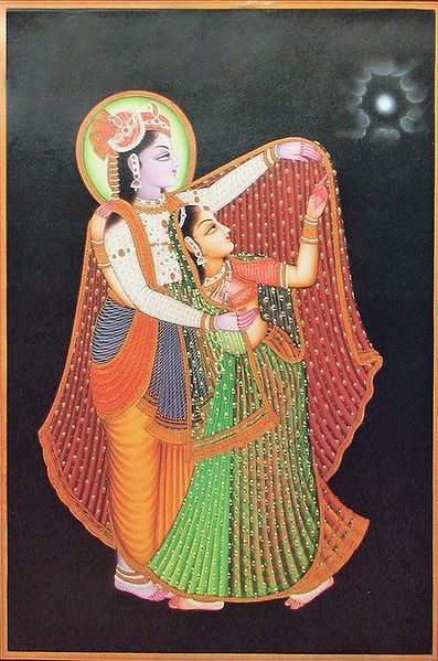 Radha Krishna in a Secret Rendezvous