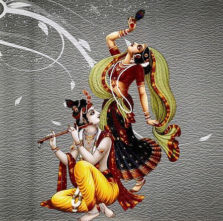 Radha Dances in the Tune of krishna's Flute